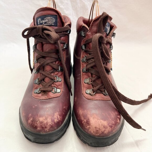 Vintage Vasque boots Sundowner Goretex US womens 8 brown leather lace up hiking - Picture 2 of 15